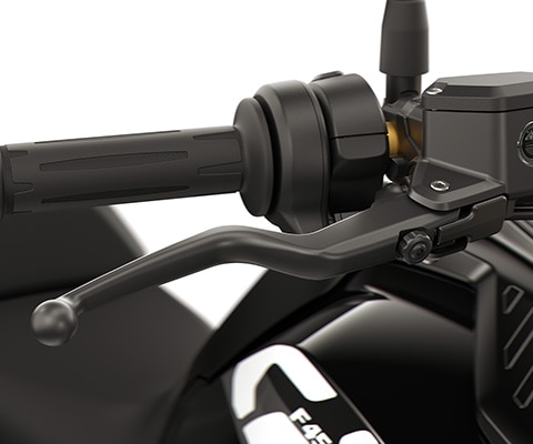 The adjustable hand lever of the F 450 GS from BMW Motorrad