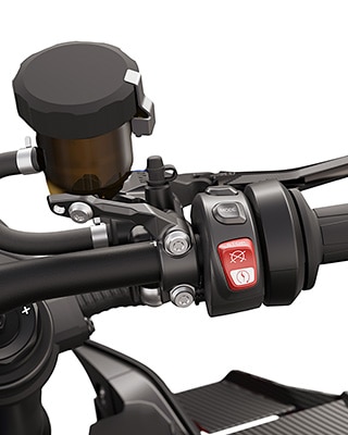 M Quick action throttle of the M 1000 R from BMW Motorrad