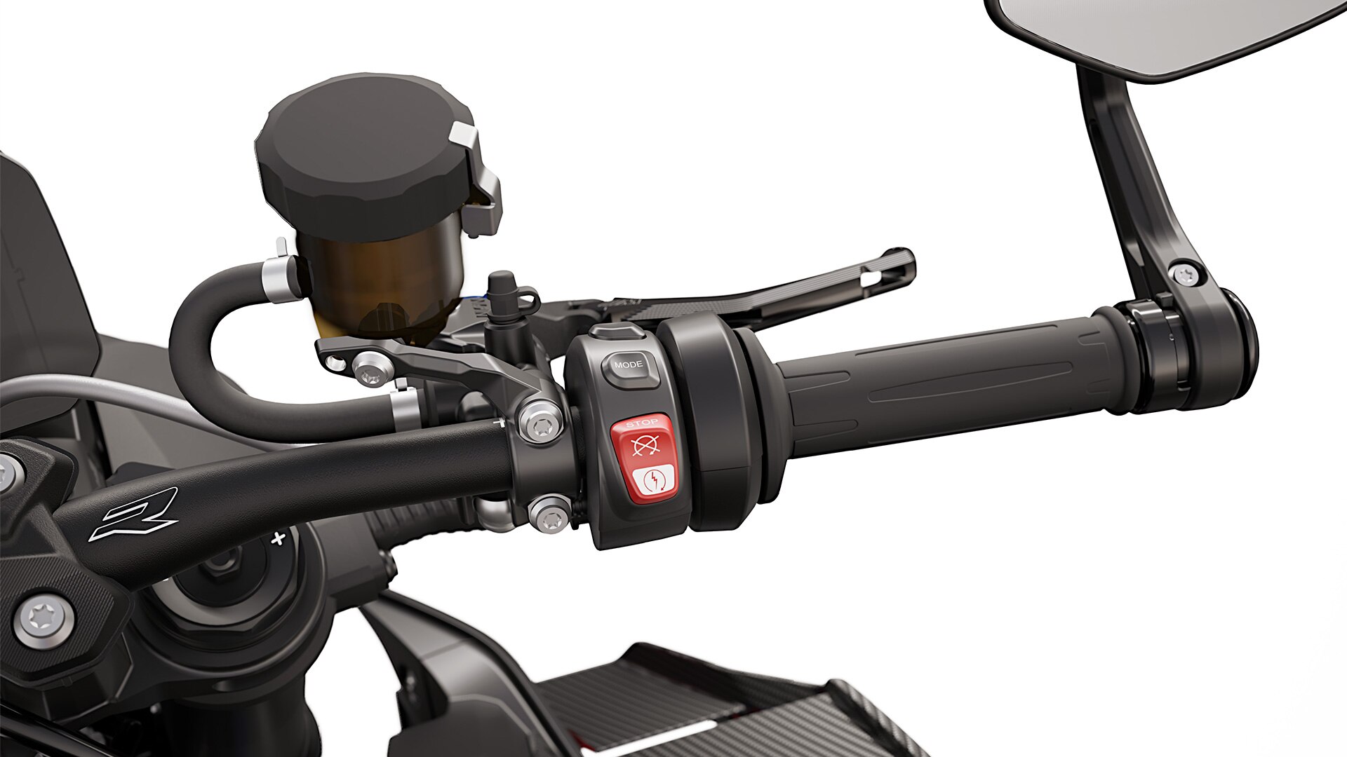 M Quick action throttle of the M 1000 R from BMW Motorrad