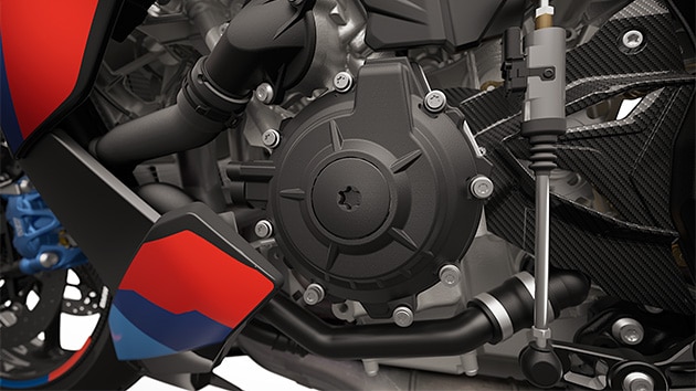 Clutch and generator cover of the M 1000 R from BMW Motorrad
