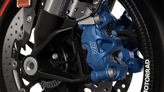 The M brake of the M 1000 R from BMW Motorrad